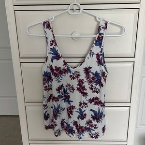 American Eagle Flowered Tank Top